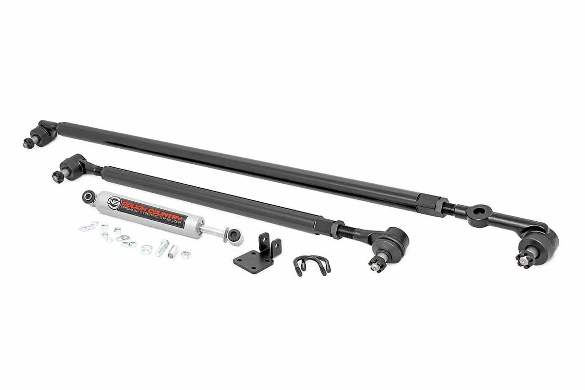 Fits Jeep Cherokee XJ_Comanche MJ_Wrangler TJ HD Steering Stabilizer Combo 10613
